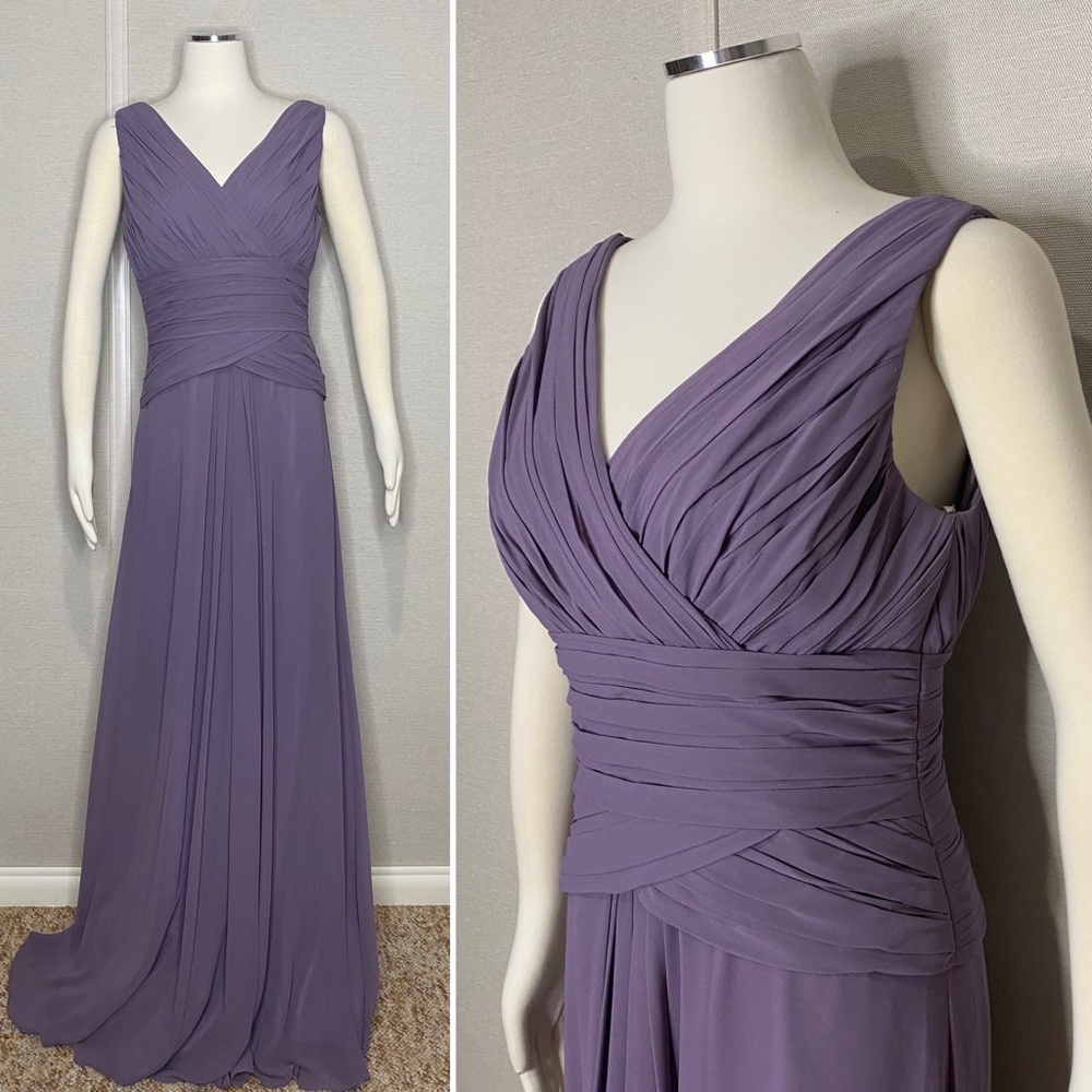 Monique Lhuillier Bridesmaids Dusty Lilac Formal Dress